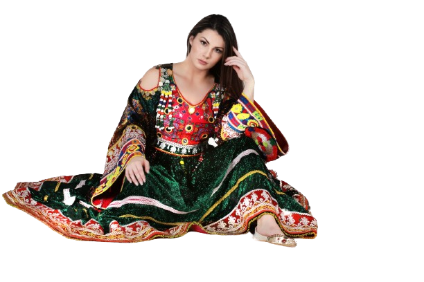 #LD015 Long Dress (Shiny Velvet, Bottle Green)
