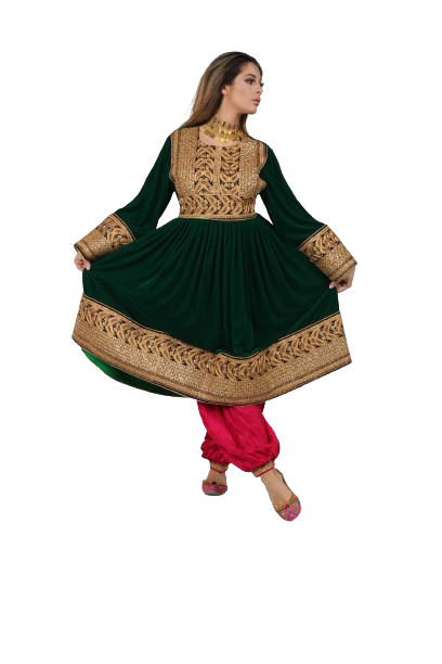 #SD002 Short Dress (Crepe, Bottle Green)