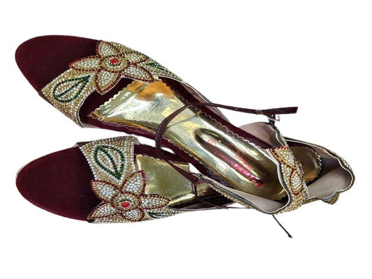 #WFW032 Shoes (Heels, ,Maroon)