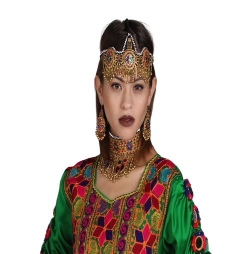 #WJ008 Jewelry Set (Metal, Golden-Multicolor)