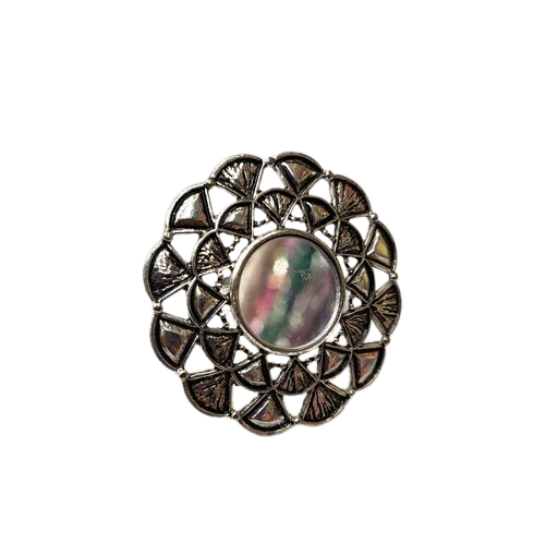 #WJ029 Ring Piece (Metal, Grey)